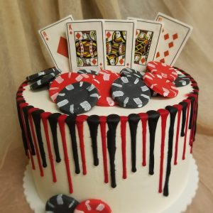 Poker Casino Cake